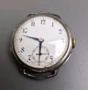 Gents Vintage Silver Watch, V.W Co, Herald Swiss Made, Spared Or Repair - Picture 1 of 6