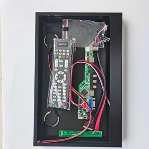 Scheda controller TV HDMI VGA USB AV + custodia in lega metallica pannello cover posteriore schermo - Foto 1 di 19