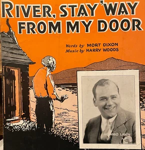 1931 RIVER STAY 'WAY FROM MY DOOR Sheet Music Dixon/Woods African American Int - Picture 1 of 11