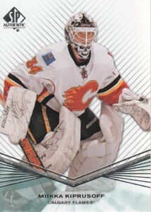 2011-12 SP Authentic Calgary Flames Hockey Card #63 Miikka Kiprusoff