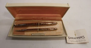 c1964 VINTAGE LADY SHEAFFER SKRIPSERT BOXED PEN & MECHANICAL PENCIL SET BALICON - Picture 1 of 24