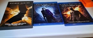 batman trilogy dvd First Movie Is DVD the others Are Blu-ray - Picture 1 of 11
