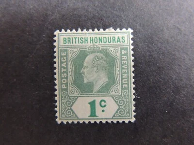 Honduras Británica 1908-11 1c azul-verde SG95 montado como nuevo Foto 1 de 2