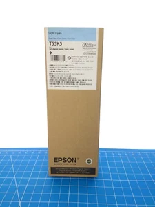 Genuine Epson Cartridge T55K5 Light Cyan - New - Exp. June 2026 - Picture 1 of 3