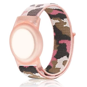 Compatible with Apple AirTag Bracelet for Kids Camo Nylon Air Tag Wristband P... - Picture 1 of 5