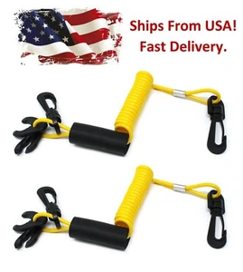 2 PK Kawasaki Jetski Lanyard Kill Switch 750 900 1100 ZXI Super XI XiR STS Sport - Picture 1 of 6