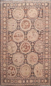 Antique Style Oushak Egyptain Vegetable Dye Distressed Handmade Area Rug 7x10 ft - Picture 1 of 18