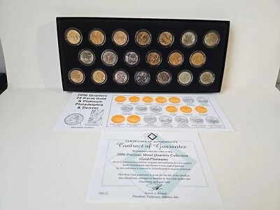 2006 Quarters 24kt gold platinum plated South Dakota Precious Metal Collection - Image 1 of 3