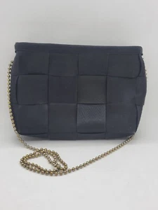 Harvey's Black Seatbelt Shoulderbag  With Ball Chain Strap - Picture 1 of 10