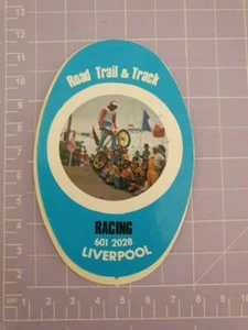 Road Trail and Track RACING Liverpool Sticker 11cm x 7cm approx As per image - Picture 1 of 1