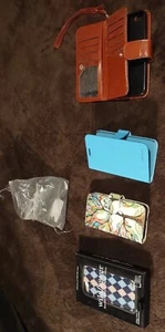 Brand New 4 VARIOUS iPhone 6/7/8/SE cases & Wristlets some w/credit card holders - Picture 1 of 12