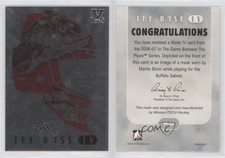 2006-07 ITG Between the Pipes Mask IV Silver Vault /5 Martin Biron #M-28