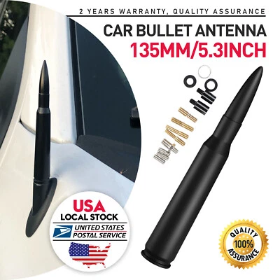 5.3" CAR Radio Antenna Mast Black Fits For Chevrolet Silverado 1500 2006-2019 US - Изображение 1 из 4