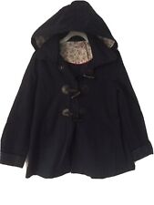 A Wear hooded navy jacket size 10