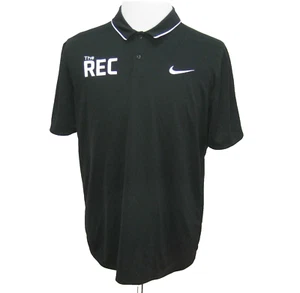 NIKE Herren (Größe L) Schwarz Kurzarm Dri-Fit Poloshirt Golf Tennis Sport - Bild 1 von 4