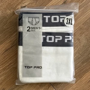 Calzoncillos para hombre TOP PRO blancos de colección 2pk 3XL (48-50) 100 % algodón hechos en la India NUEVOS NUEVOS EN PAQUETE - Imagen 1 de 8