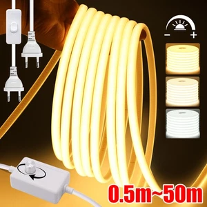 Neon COB LED Streifen Wasserdicht 230V Stripe Band Lichterkette Lichtschlauch - Bild 1 von 23