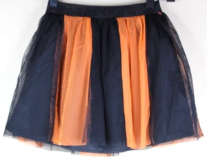 Cat & Jack Halloween Orange And Black Tutu Skirt with Glitter Waist Medium 7/8 - Picture 1 of 4