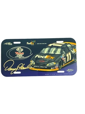Denny Hamlin #11 2006 Novato del Año Placa de Plástico FedEx NASCAR Foto 1 de 2
