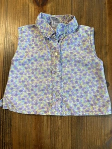 Vintage Osh Kosh Button Up Tank Top Trusts Tide Floral 3T Baumwolle - Bild 1 von 7