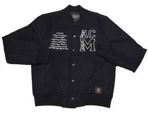 $ 495 AC Milan 1899 schwarz Druckknopfleiste Wollmischung Coachjacke Herren Größe 2XL - Bild 1 von 17