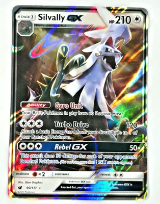 Pokemon TCG 2017 Silvally GX 90/111 Crimson Invasion Ultra Rare Holo Near Mint - Image 1 of 2