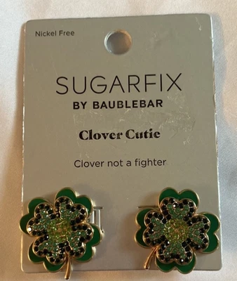 Pendientes para mujer Sugarfix by Baublebear Clover Cuties sin níquel nuevos Foto 1 de 4