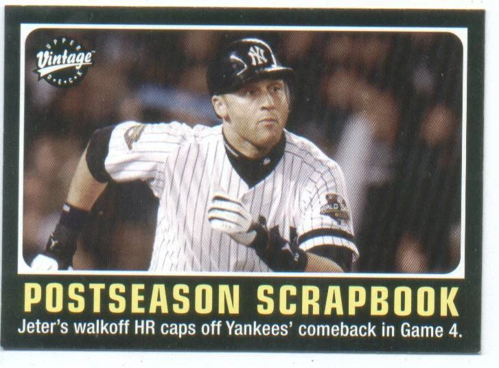 2002 Upper Deck Vintage Derek Jeter Yankees NR MT # 297 - Image 1 of 1