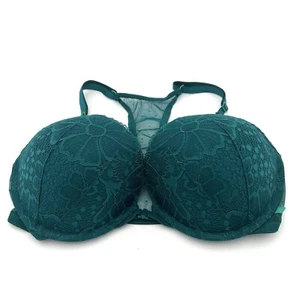 Victoria’s Secret Bra 36D Push Up Floral Front Close Mesh Racerback NEW - Picture 1 of 6