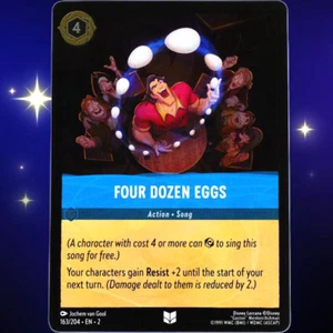 Cuatro docenas de huevos - Lámina poco común - Disney Lorcana Rise of the Floodborn #163/204 - Imagen 1 de 3