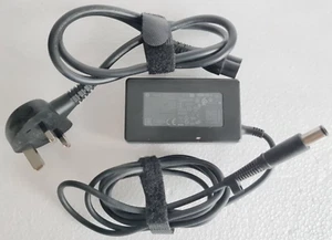 HP 19.5V 3.33A 65W AC Charger Adapter TPN-DA17 ADP-65HB + UK PLUG GENUINE TESTED - Picture 1 of 4