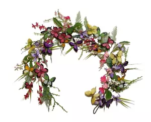 Decorative Butterfly Garland Ideal for Spring, Easter and Summer - Set of 4 - Picture 1 of 1