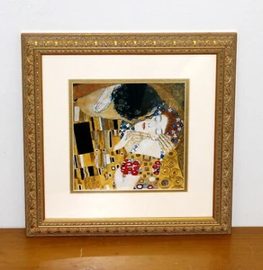 Impresión en lienzo The Kiss de Gustav Klimt, Giclee - The Kiss (detalle) - Imagen 1 de 4