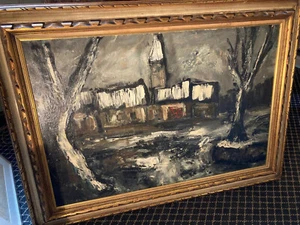 Landscape Oil On Canvas Painting By: Georges Vasseur - Picture 1 of 6