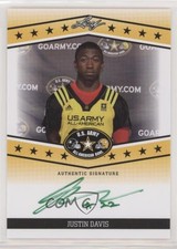 2013 Leaf US Army All-American Bowl Tour Green Ink /25 Justin Davis #TA-JD1 Auto