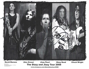 The Dizzy & Jizzy Tour 2008 signiertes Foto Dizzy Reed Guns N' Roses Jizzy Pearl QR - Bild 1 von 1