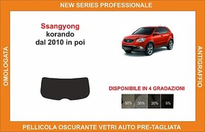 pellicola oscurante vetri ssangyong korando dal 2010 kit lunotto - Imagen 1 de 1