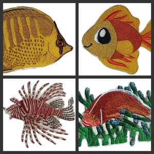 Colección Peces Nº Parches de hierro bordados lll - Imagen 1 de 8