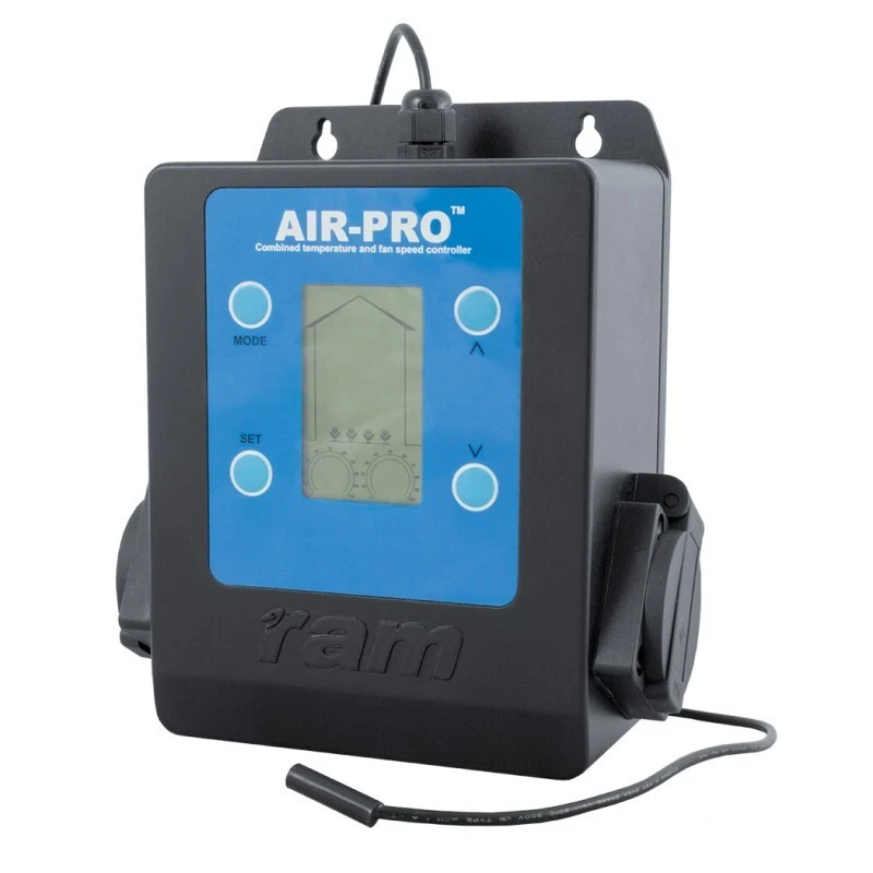 RAM Air-Pro ll 2 14amp Twin Fan Speed Silent Climate Controller Temperature Grow - Image 1 of 1