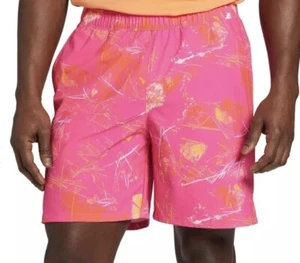The North Face Wander Shorts Men’s XXL Pink Glo Print Swim Trunks Zip Pocket New - Picture 1 of 8