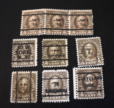 9 - 1925 US Scott #551 1/2 Cent Hale Precancels - Used/NG/LH/F-VF.     a - Image 1 of 4