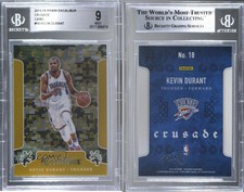 2015-16 Panini Excalibur Crusade Camo Kevin Durant #18 BGS 9 MINT
