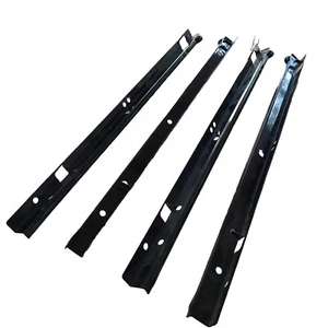 16" Black Wheel Cabinet Drawer Slide - Side Mounted Steel Track for Left & Right - Picture 1 of 4