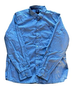Camisa Oxford azul Crew Clothing para hombre XXL calce ajustado algodón manga larga abotonada - Imagen 1 de 9