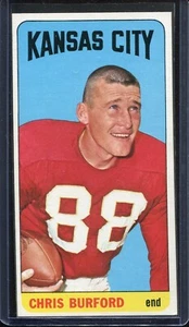 1965 Topps Football # 96 Chris Burford (NM) Near Mint - Picture 1 of 2