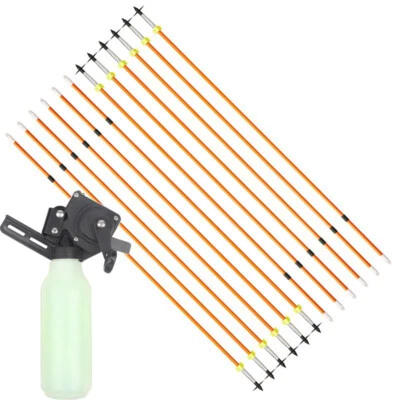 Bow Fishing Arrows Bowfishing Reel Rope Pot Compound Recurve Bow Hunting 6PCS - Image 1 of 4