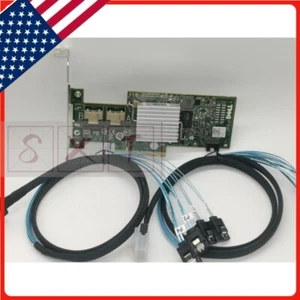 Dell H200 6Gbps HBA LSI 9211 P20 IT Mode ZFS FreeNAS unRAID W/ 2*8087 SATA Cable - Picture 1 of 7