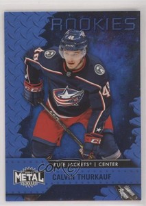2020 Skybox Metal Universe Rookies Blue Spectrum Calvin Thurkauf #121 Rookie RC