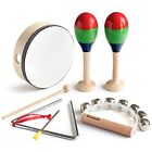  7 Pcs Musical Instrument Toys Set for Kids Wooden Percussion Instrument 7 PCS