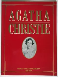 AGATHA CHRISTIE / OFFICIAL CENTENARY CELEBRATION 1890 - 1990 / ILLUSTRATED BIO - Picture 1 of 6